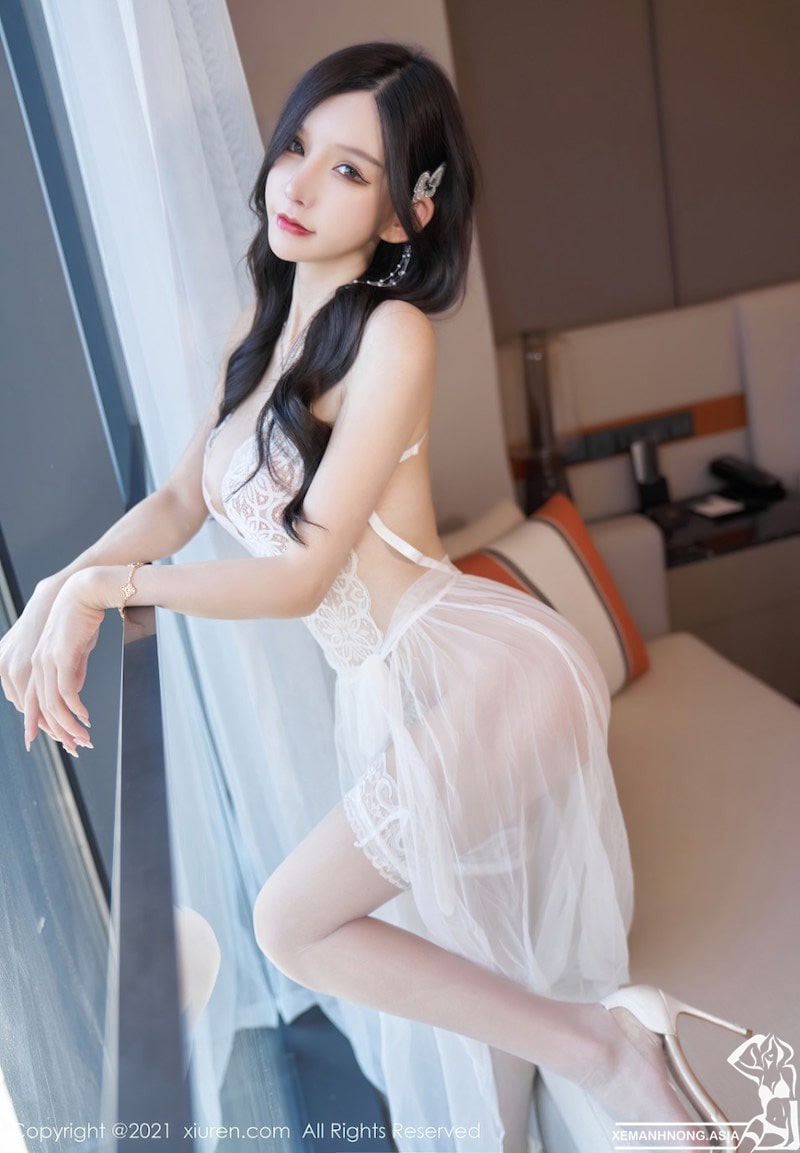 Bộ ảnh sexy girl xinh Zhou Yuxi ngực đẹp mông cong 9