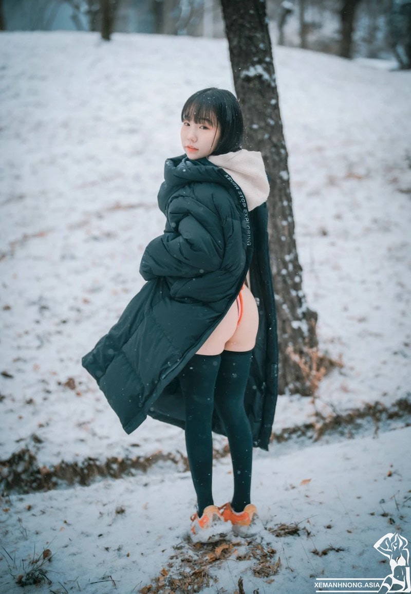 [DJAWA] Yeri sexy với dây thừng giữa trời tuyết lạnh 12