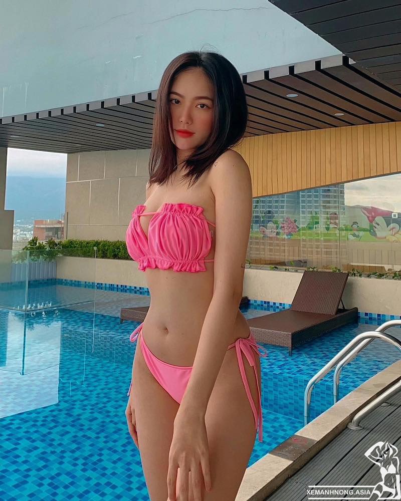 Hot girl Việt Hoàng Mai khoe vòng ba hoàn hảo nóng bỏng 7